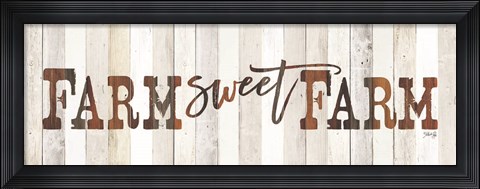 Framed Farm Sweet Farm Print
