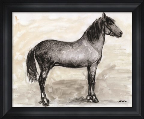 Framed Horse Study 1 Print
