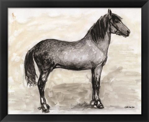 Framed Horse Study 1 Print