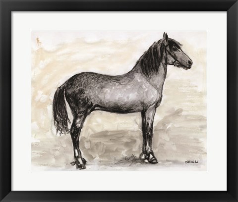 Framed Horse Study 1 Print