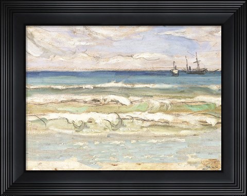 Framed Crash Ashore II Print