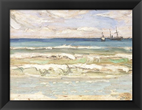 Framed Crash Ashore II Print