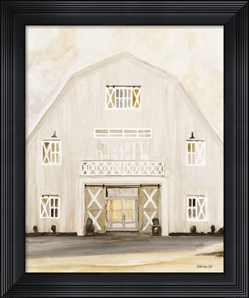 Framed Wedding Barn Print