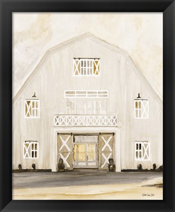 Framed Wedding Barn Print