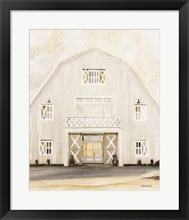 Framed Wedding Barn Print