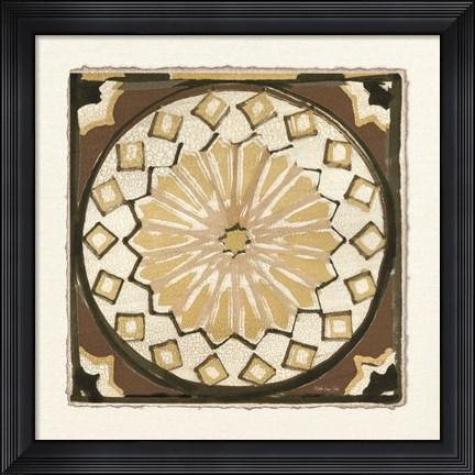 Framed Moroccan Tile Pattern IV Print