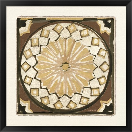 Framed Moroccan Tile Pattern IV Print