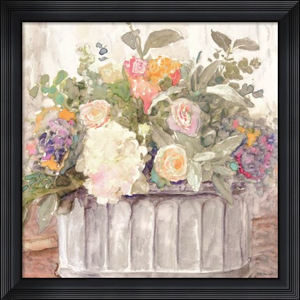 Framed Table Bouquet I Print