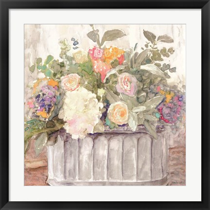 Framed Table Bouquet I Print