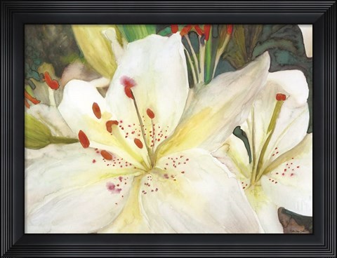 Framed Macro Lilies Print