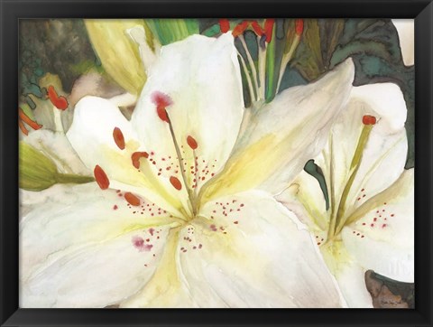 Framed Macro Lilies Print