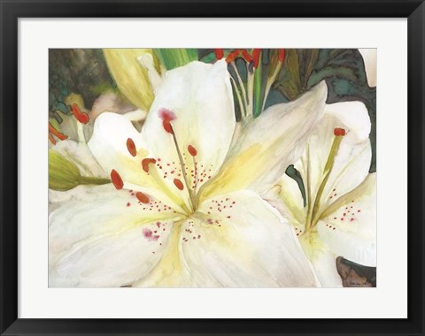 Framed Macro Lilies Print