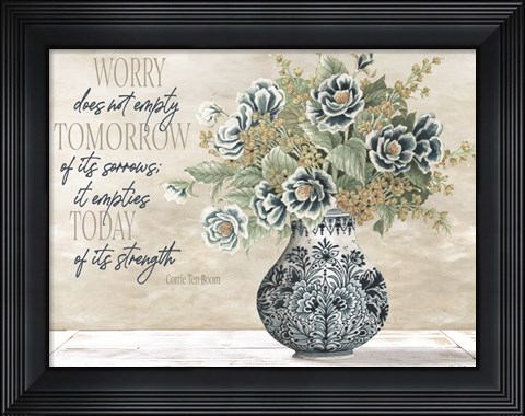 Framed Don&#39;t Worry Print