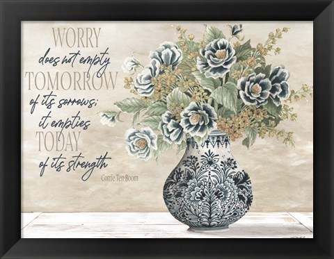 Framed Don&#39;t Worry Print