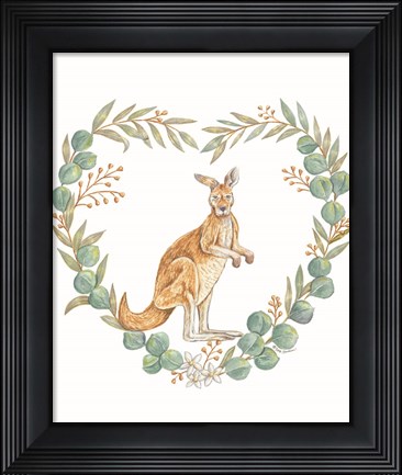 Framed Kangaroo Love Print