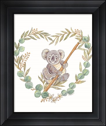 Framed Koala Love Print