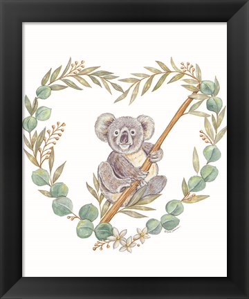 Framed Koala Love Print