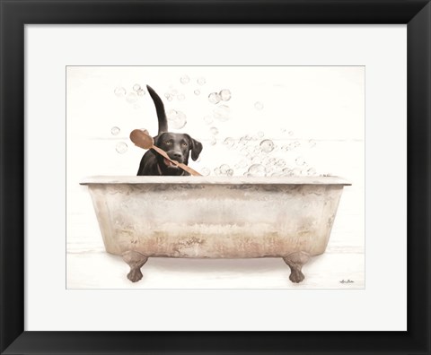 Framed Scrubbing Bubbles Print