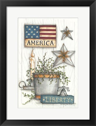 Framed Liberty Bell Print