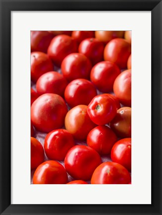 Framed Farmers Market in Autumn Print