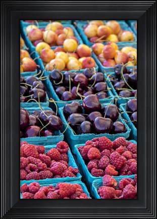 Framed Cherries and Berries Print