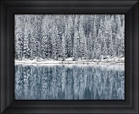 Framed Winter Reflections Print