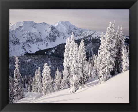 Framed Cariboo Mountains Print