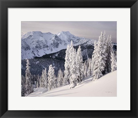 Framed Cariboo Mountains Print