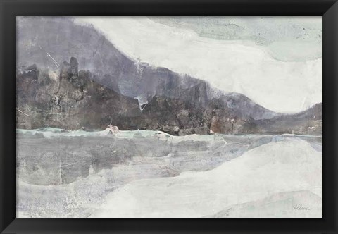 Framed Winter Landscape Neutral Crop Print