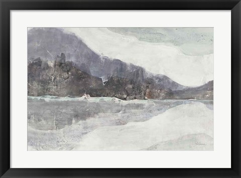 Framed Winter Landscape Neutral Crop Print