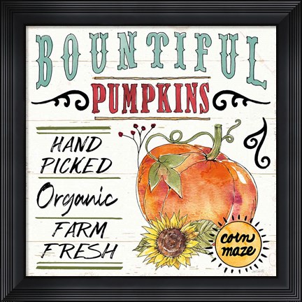 Framed Harvest Times XI Print