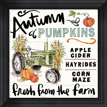 Framed Harvest Times X Print