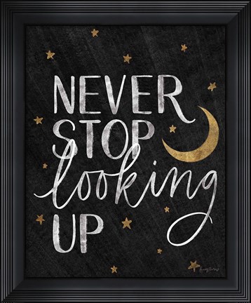 Framed Little Child I Black Gold Print