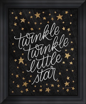Framed Boho Nursery VIII Black Gold Print