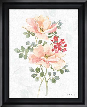 Framed Floral Focus VIII Print