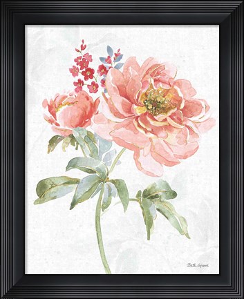 Framed Floral Focus VI Print