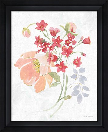 Framed Floral Focus IX Print