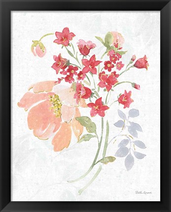 Framed Floral Focus IX Print