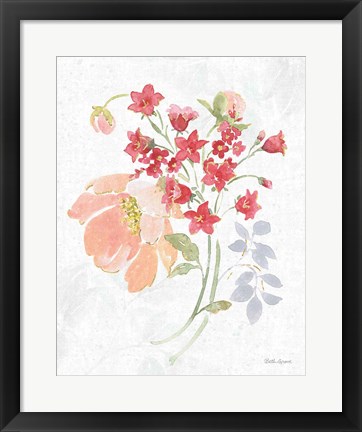 Framed Floral Focus IX Print