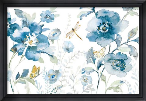 Framed Blues of Summer V Print