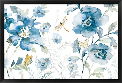 Framed Blues of Summer V Print