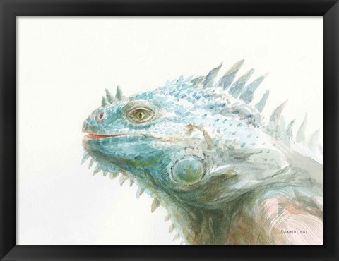 Framed Tropical Iguana Print