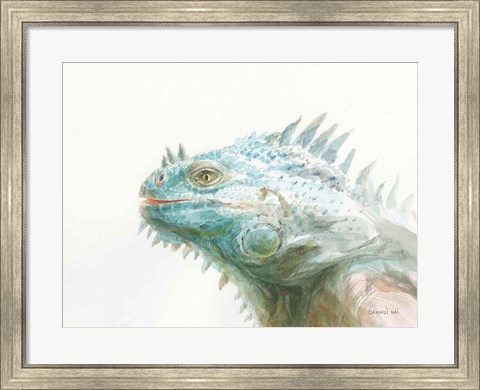 Framed Tropical Iguana Print