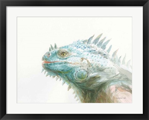 Framed Tropical Iguana Print