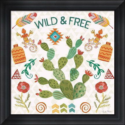 Framed Southwest Vibes III Print