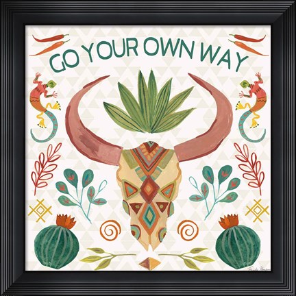 Framed Southwest Vibes V Print