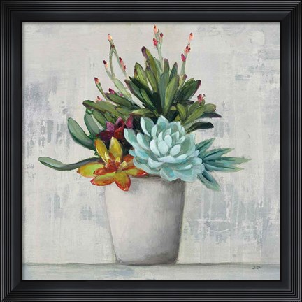 Framed Succulent Still Life I Print