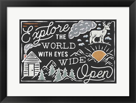 Framed Adventurous IV Black Horizontal Print