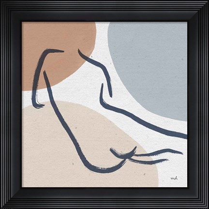 Framed Line Figures IV Print