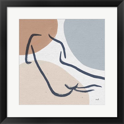 Framed Line Figures IV Print